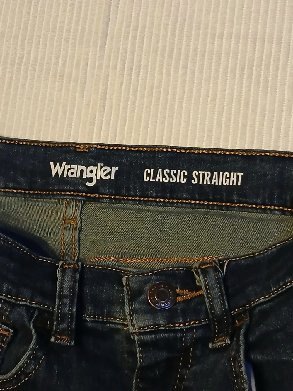 Wrangler Boys Size 12 Slim Denim Jeans With Adjustable Waist, Dark Wash